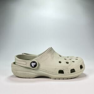 Crocs Classic Clog Bone Beige Slip On Iconic Comfort Shoes 206991 Youth Size 13